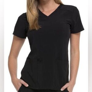 Dickies black v neck scrub top XXS